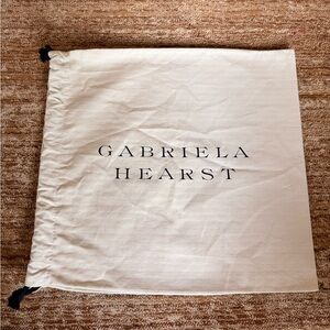 Gabriela Hearst Large Dust Bag Cream Cotton Drawstring 15x16